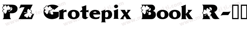 PZ Grotepix Book R字体转换